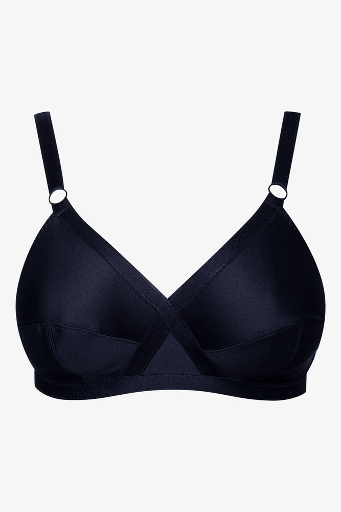 2 Pack Non Padded Bras Natural And Navy (1)