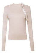 Long Sleeve Turtleneck Top Stone