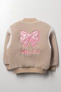 Sherpa Baseball Jacket Brown (2)