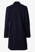Single Breasted Melton Coat Black (1)
