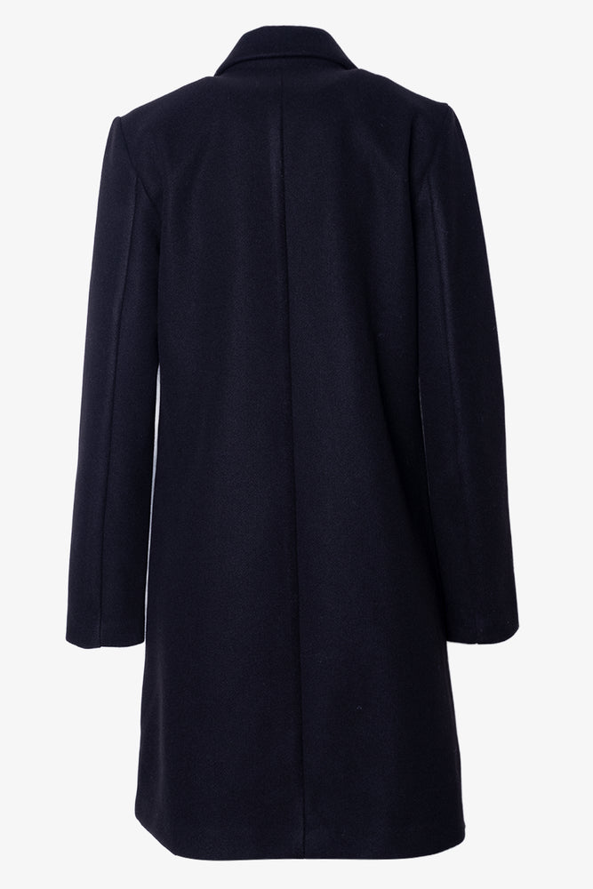Single Breasted Melton Coat Black | Coats & Jackets | Ackermans