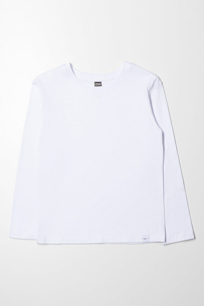 Long Sleeve T-Shirt White | Tops & T-Shirts | Ackermans