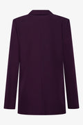 Single Breasted Blazer Burgundy (1)
