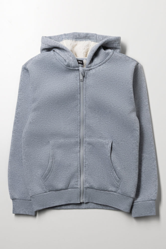 Sherpa Lined Tracktop Grey