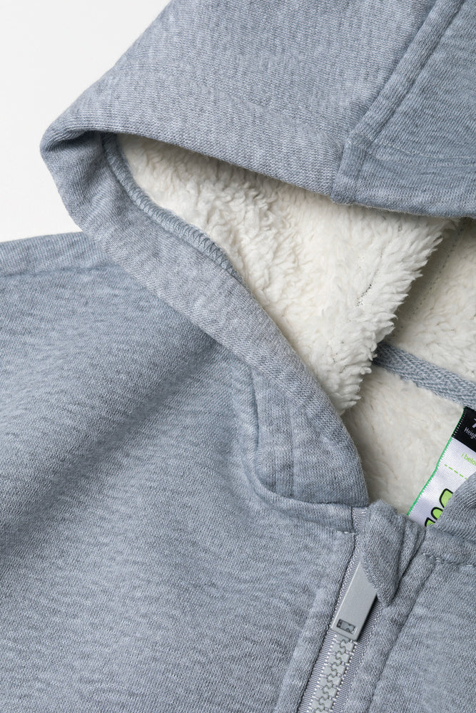 Sherpa Lined Tracktop Grey