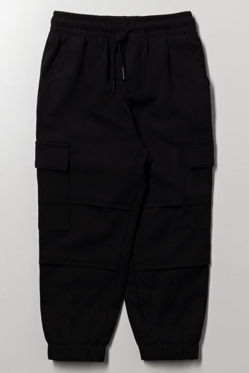 Lined Cargo Pants Black
