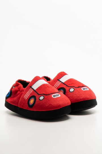 Car Slippers Red