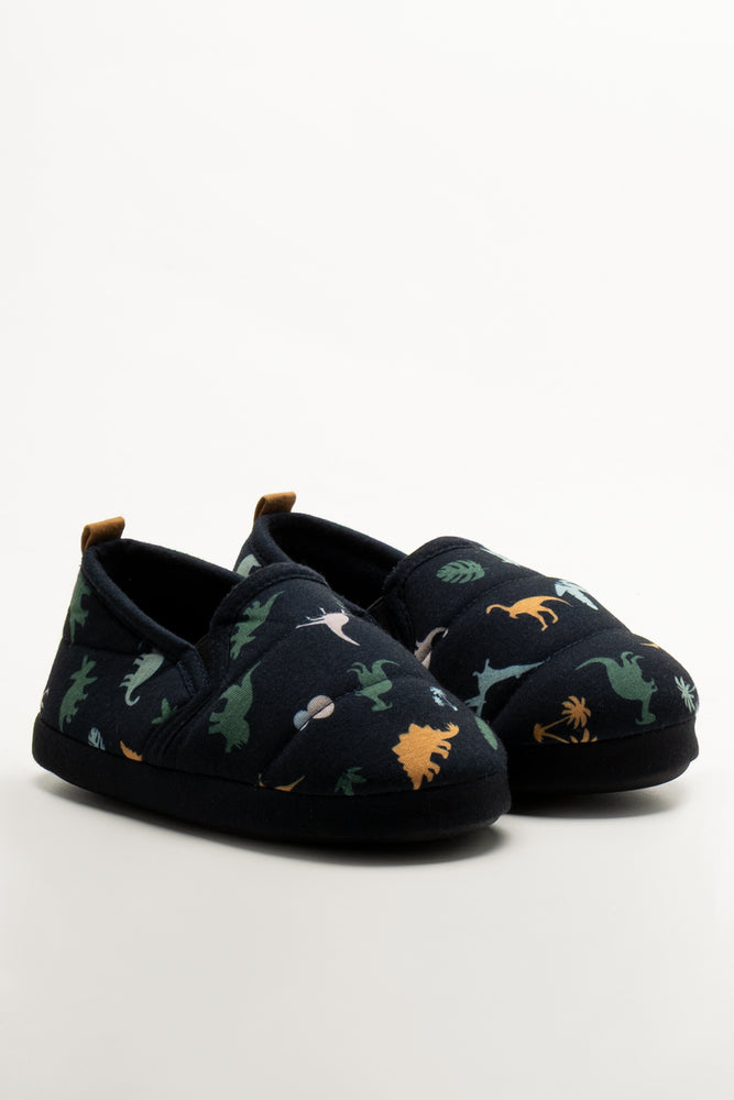 Dino Slippers Navy