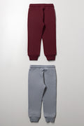 Spider-Man 2 Pack Trackpants Burgundy And Grey (2)