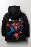 Spider-Man Hooded Parka Jacket Black (2)