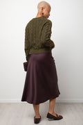 Satin Skirt Brown (2)