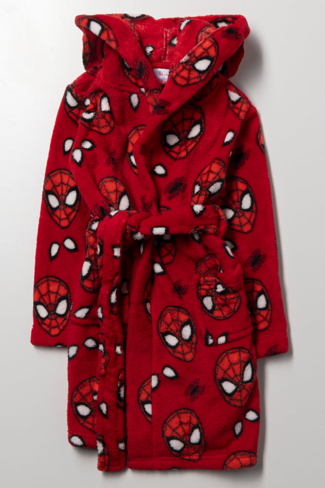 Spider-Man Fleece Gown Red