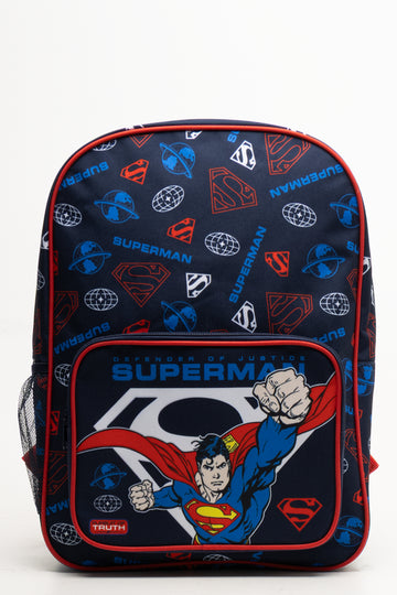 Superman Front Pocket Backpack Navy