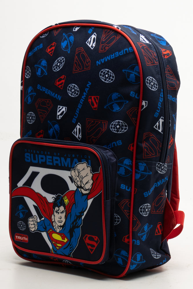 Superman Front Pocket Backpack Navy (1)