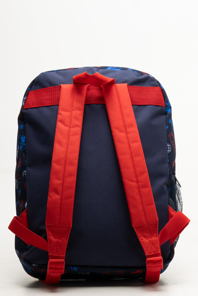 Superman Front Pocket Backpack Navy (2)