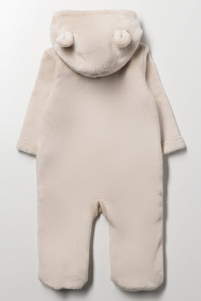 Fleece Babygrow Natural (3)