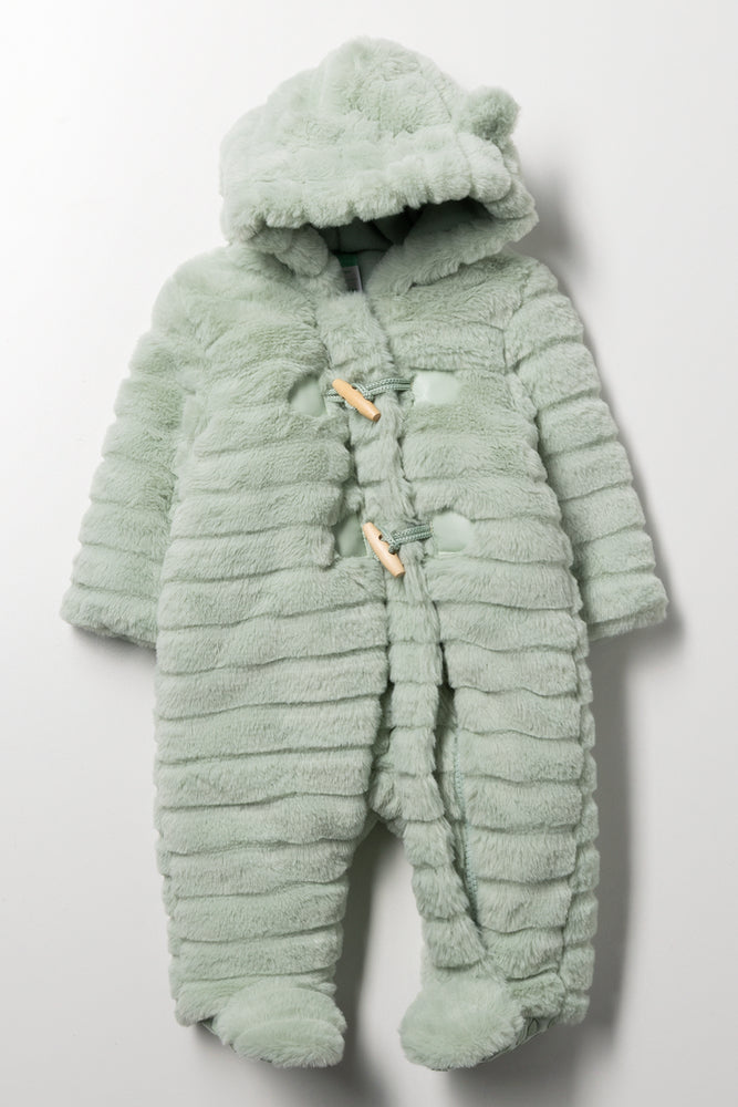 Padded Fur Babygrow Sage