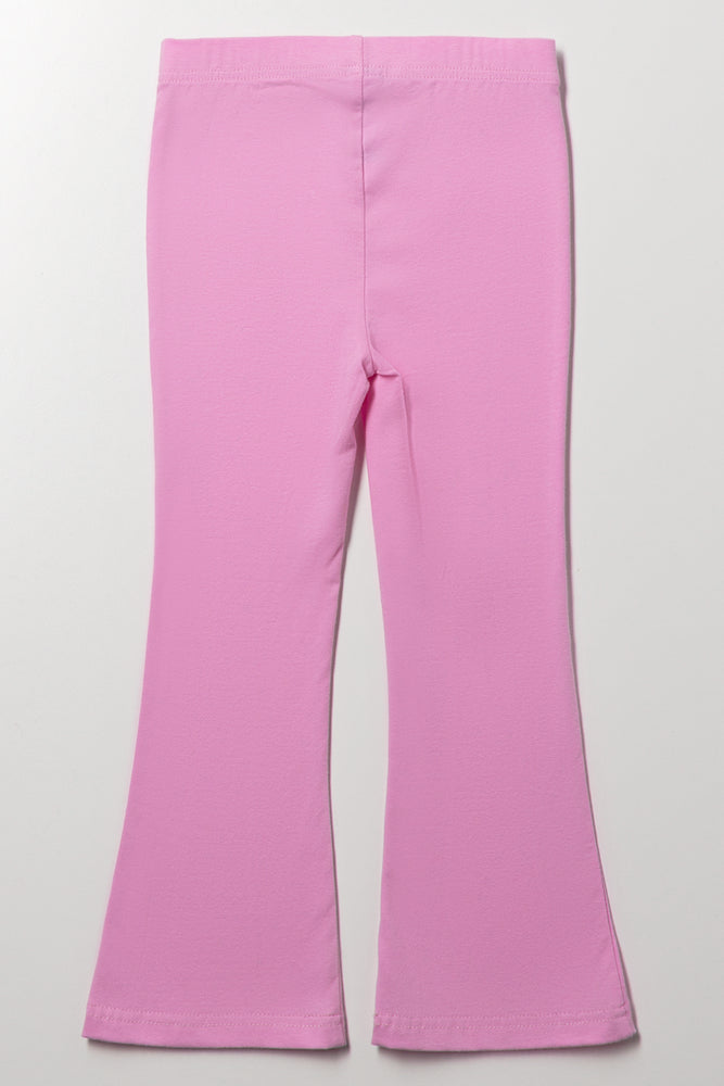Flare Leggings Pink (2)