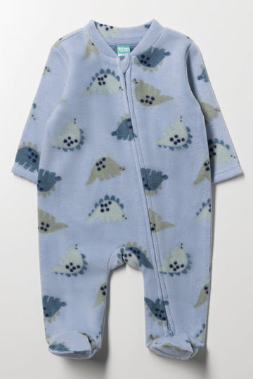 Dinosaur Sleepsuit Blue & Green