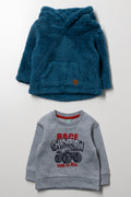2 Pack Tracktops Blue And Grey