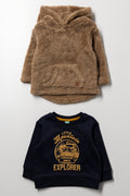 2 Pack Mountain Explorer Tracktops Navy And Tan