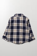 Flannel Shirt Navy (2)