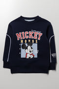 Mickey Mouse printed Tracktop Navy