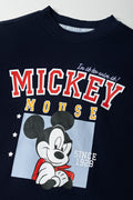 Mickey Mouse printed Tracktop Navy (1)