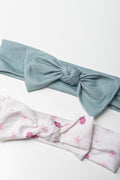 2 Pack Headbands Sage And White (1)