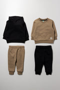 2 Pack Tracksuits Natural And Black