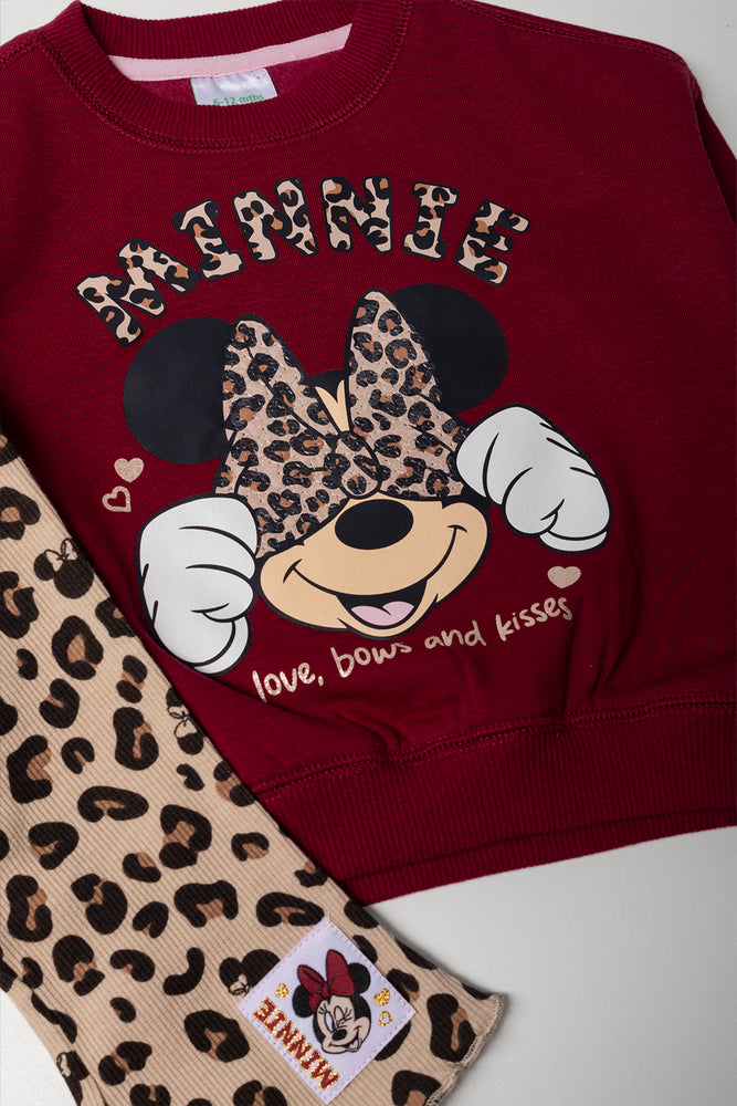 Minnie Mouse Set Burgundy