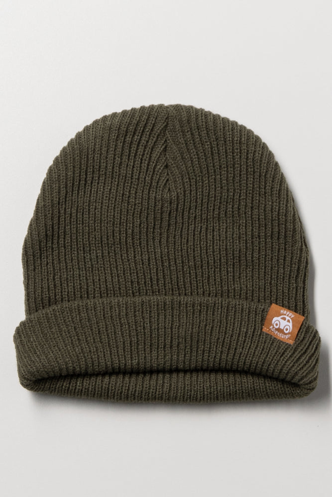 Rib Beanie Green