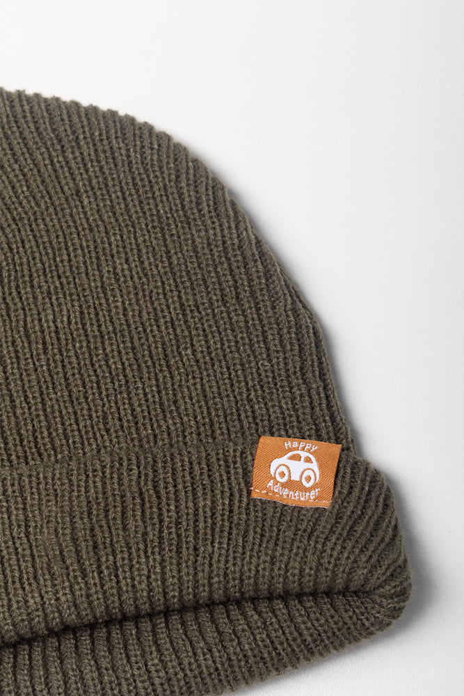 Rib Beanie Green (1)