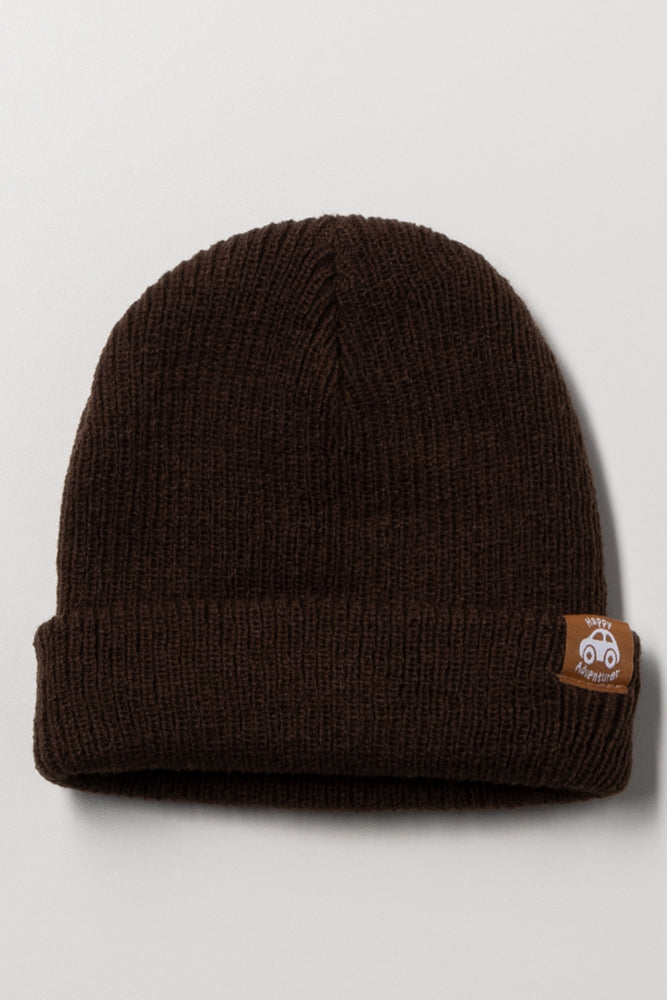 Rib Beanie Brown