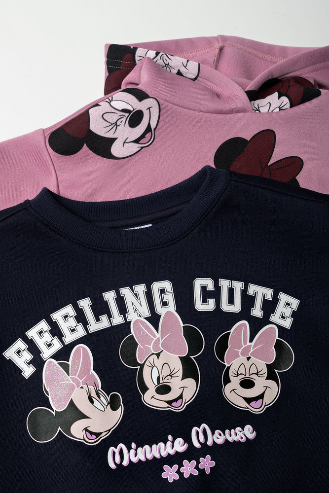 Minnie Mouse 2 Pack Tracktops Pink And Navy (1)