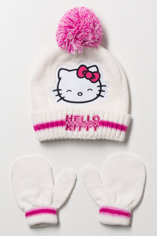Hello Kitty Hat Set White