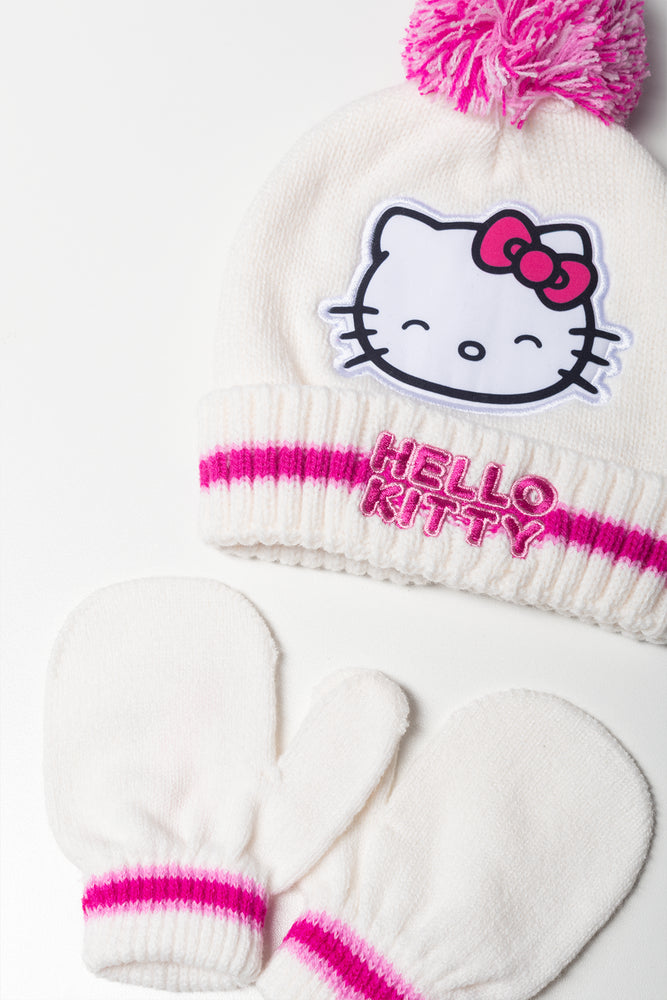 Hello Kitty Hat Set White (1)