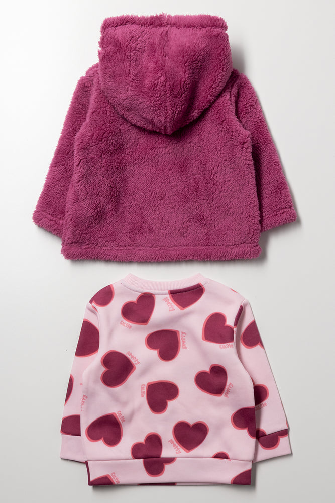 2 Pack Tracktops Purple And Pink (2)