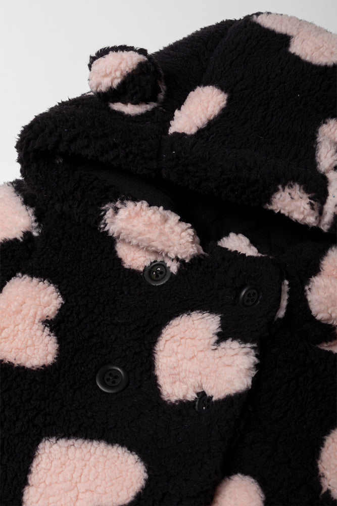 Heart Hooded Jacket Black | Jackets & Knitwear | Ackermans