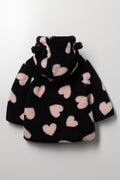 Heart Hooded Jacket Black (2)