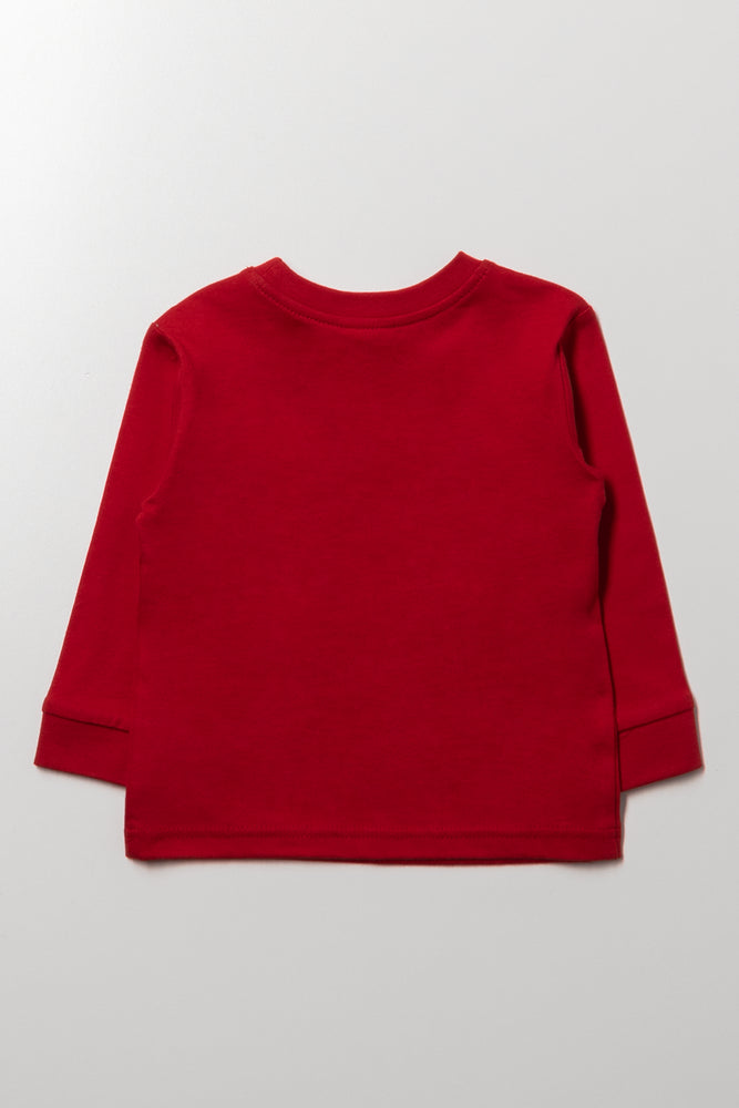 Mickey Mouse Long Sleeve T-Shirt Red (2)