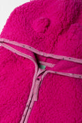 Sherpa Zip Through Hooded Tracktop Pink (1)