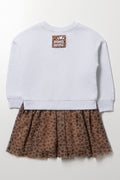 Minnie Mouse Leopard Tulle Dress Natural (3)
