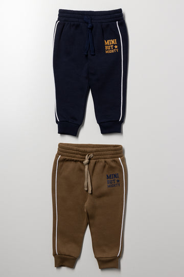 2 Pack Trackpants Navy And Natural