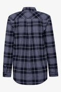 Check Long Sleeve Flannel Shirt Black And Grey (1)