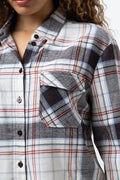 Long Sleeve Flannel Shirt Brown And Cream (3)