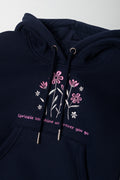 Flowers Hoodie Navy (1)