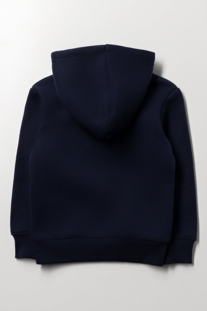Flowers Hoodie Navy (2)