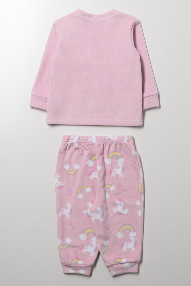 Unicorn Pyjama Set Pink (2)