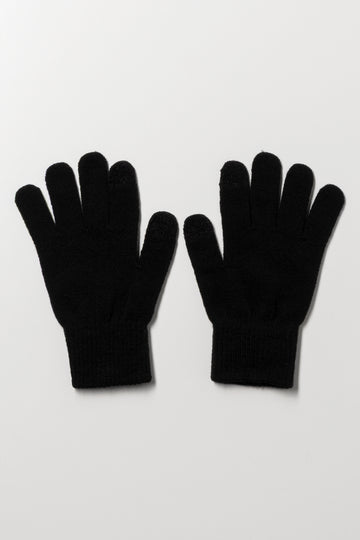 Knitted Gloves Black